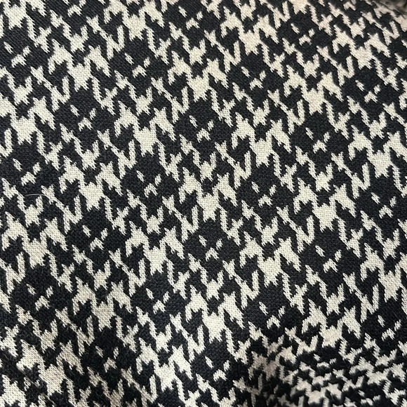 Antonelli Firenze NWT Houndstooth Black and White Wool Blend Sweater Dress Sz 48 - Picture 6 of 9